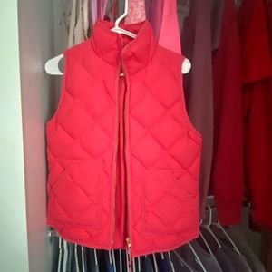 Pink Quilted J. Crew Vest XS